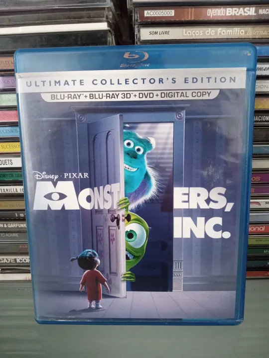 Blu-ray Monstros S.A. Importado Edição Colecionador Com Slipcase Holográfico