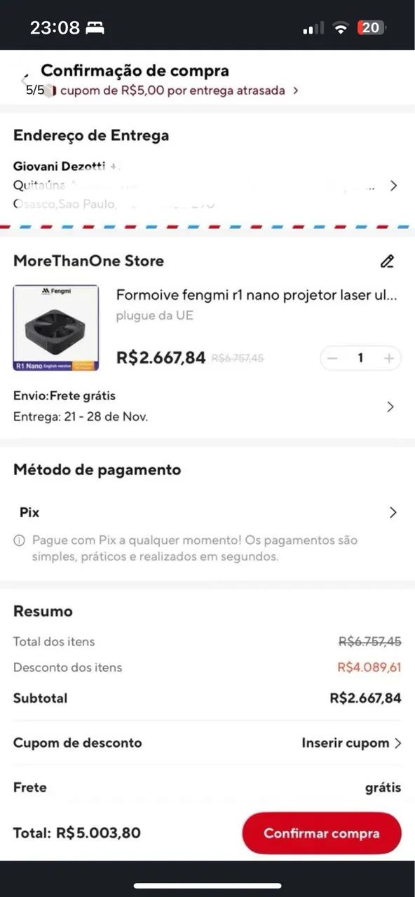 Projetor Fengmi R1 Nano - Foto 5