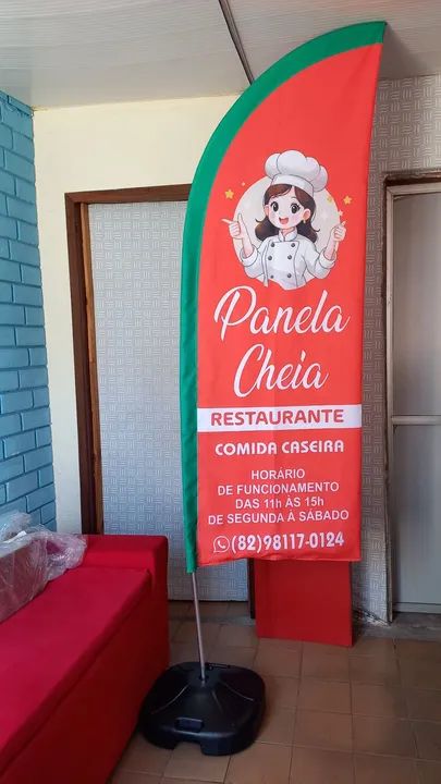 Wind Banner em tecido oxford. - Foto 3