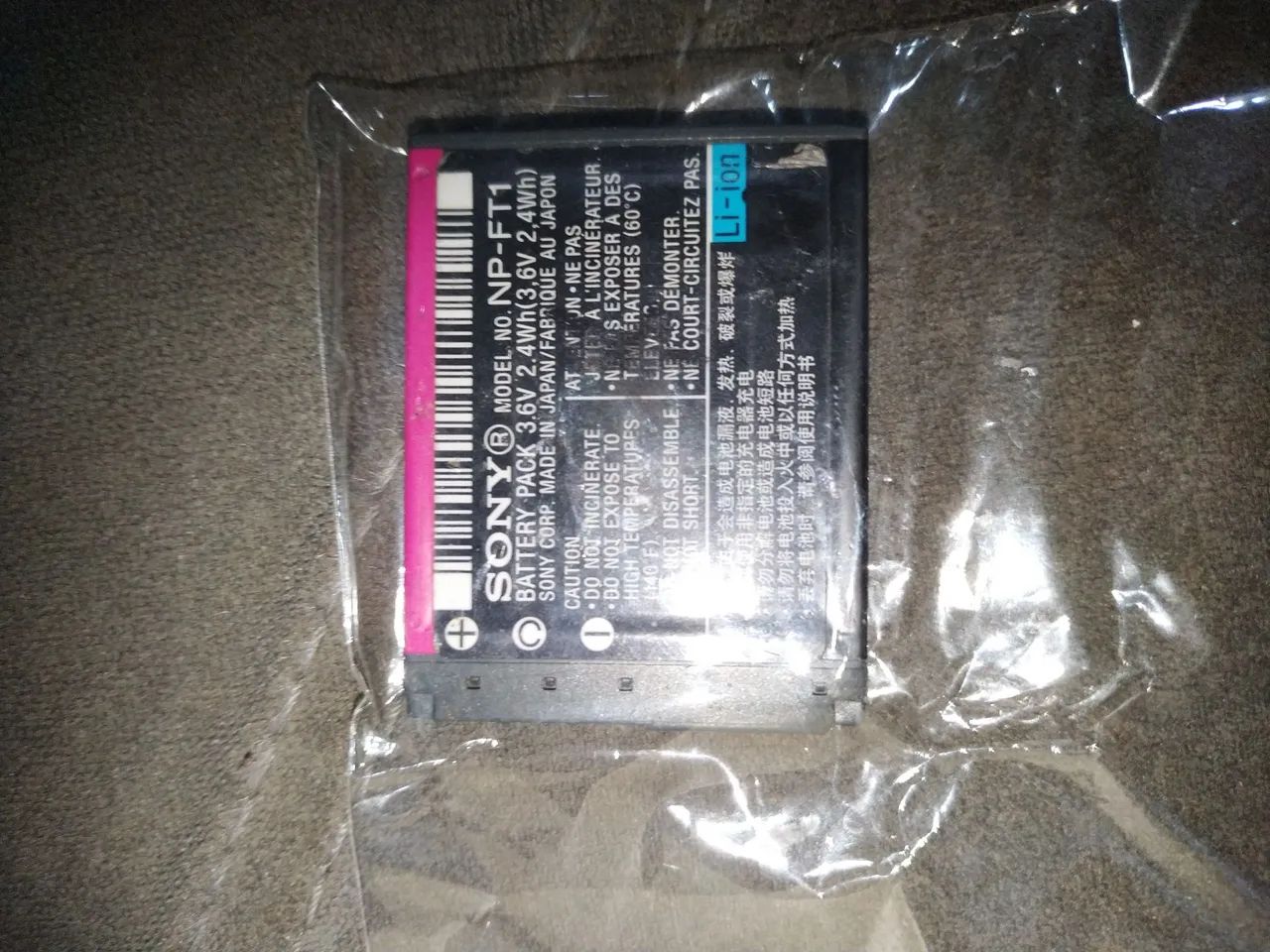 Bateria para câmera 