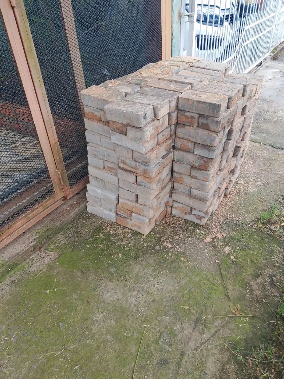 10m² de blocos de concreto para pavimentação