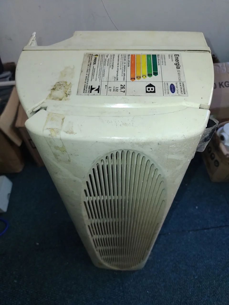 Ar cond. tipo Split da Carrier, no estado, só a Evaporadora. - Foto 2