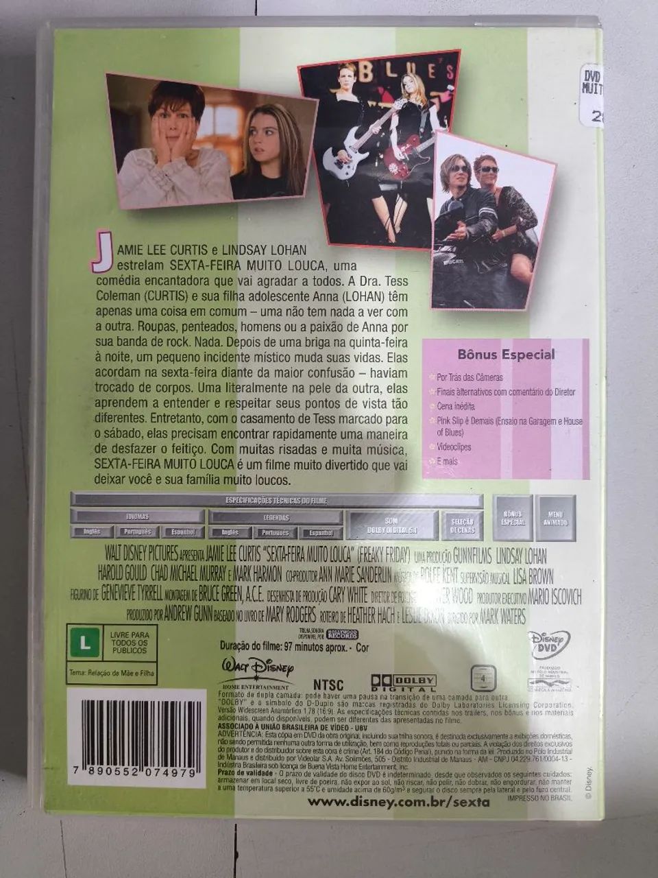 DVD Sexta-Feira Muito Louca - Jamie Lee Curtis e Lindsay Lohan - Foto 2