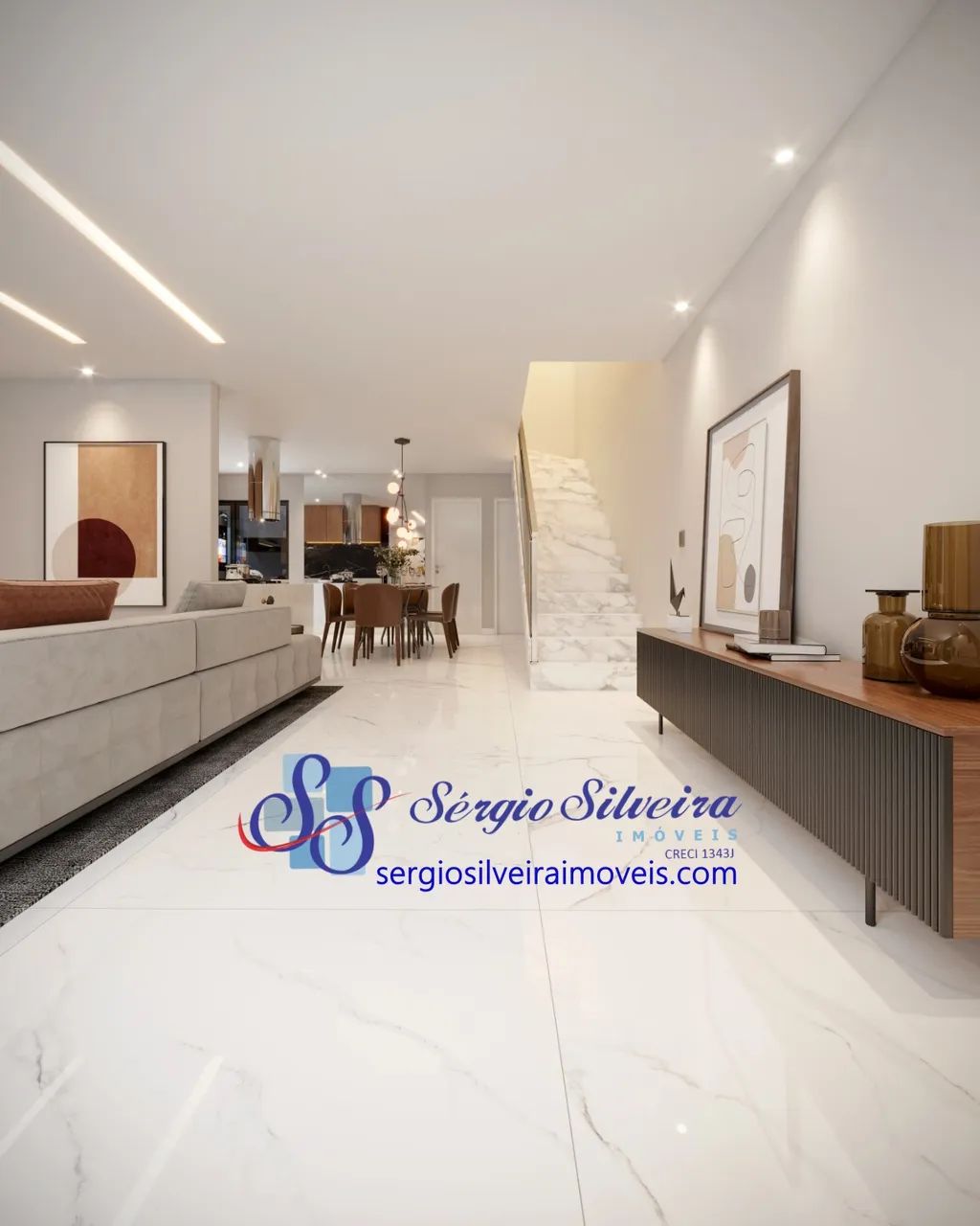 Casa duplex e nascente com 4 suítes e varanda gourmet. - Foto 3