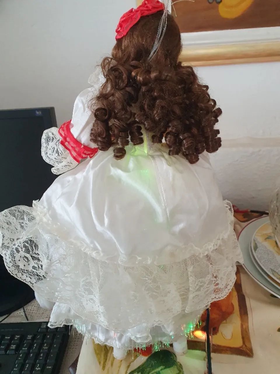 Dama enfeite Natal elétrica  - Foto 4