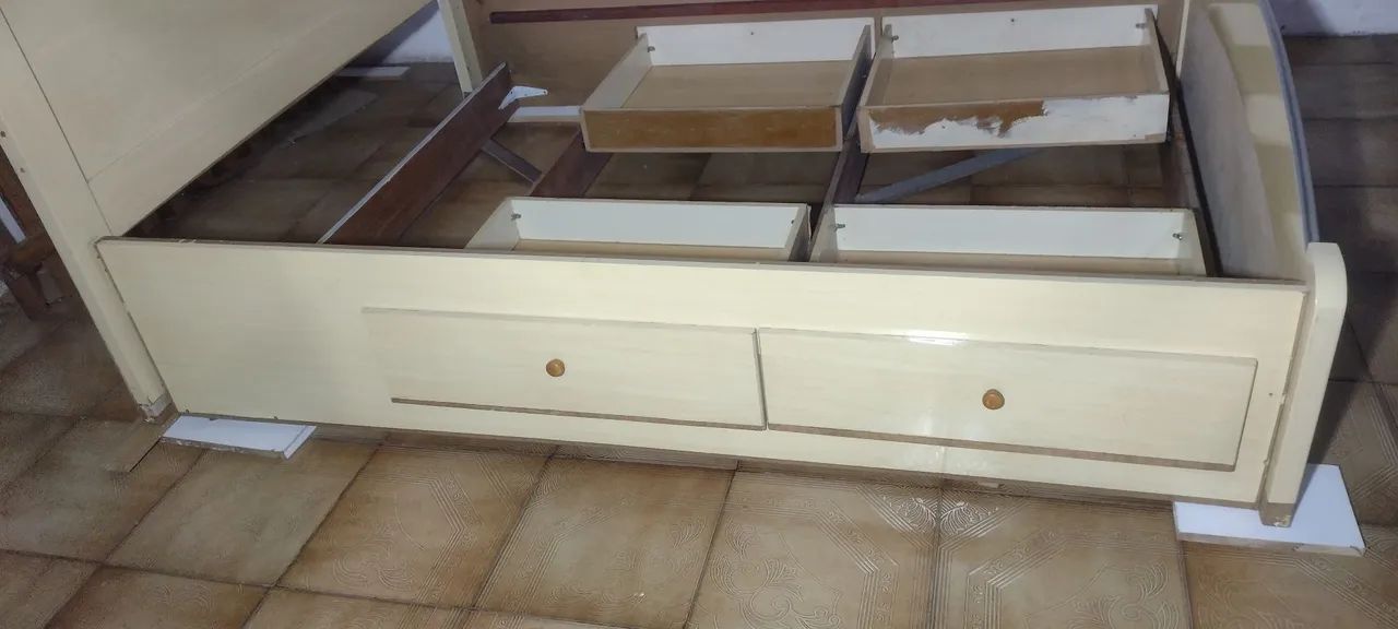 Cama de casal usada em MDF - Foto 4