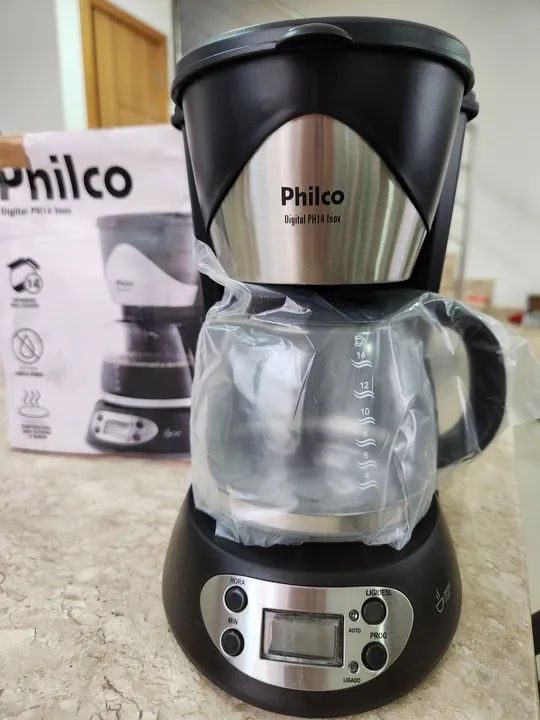 Cafeteira Elétrica Philco Digital PH14 Inox 1,4L - 220v  - Foto 3