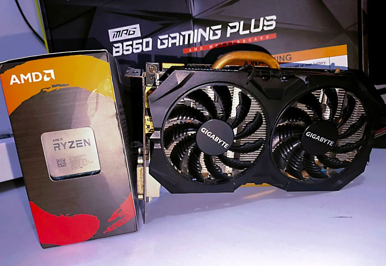 Processador Ryzen 5 +placa de vídeo 