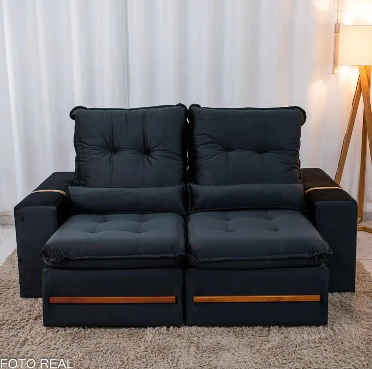 MARAVILHOSO SOFÁ RETRATIL RECLINAVEL ESPUMA D33 