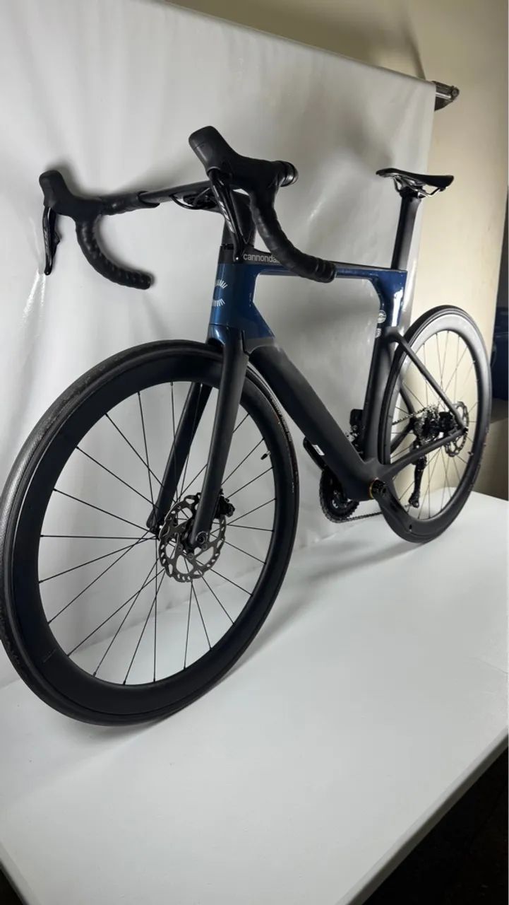 CANNONDALE SYSTEMSIX DISC CARBON HI-MOD TAMANHO 56 ZERO - Foto 5