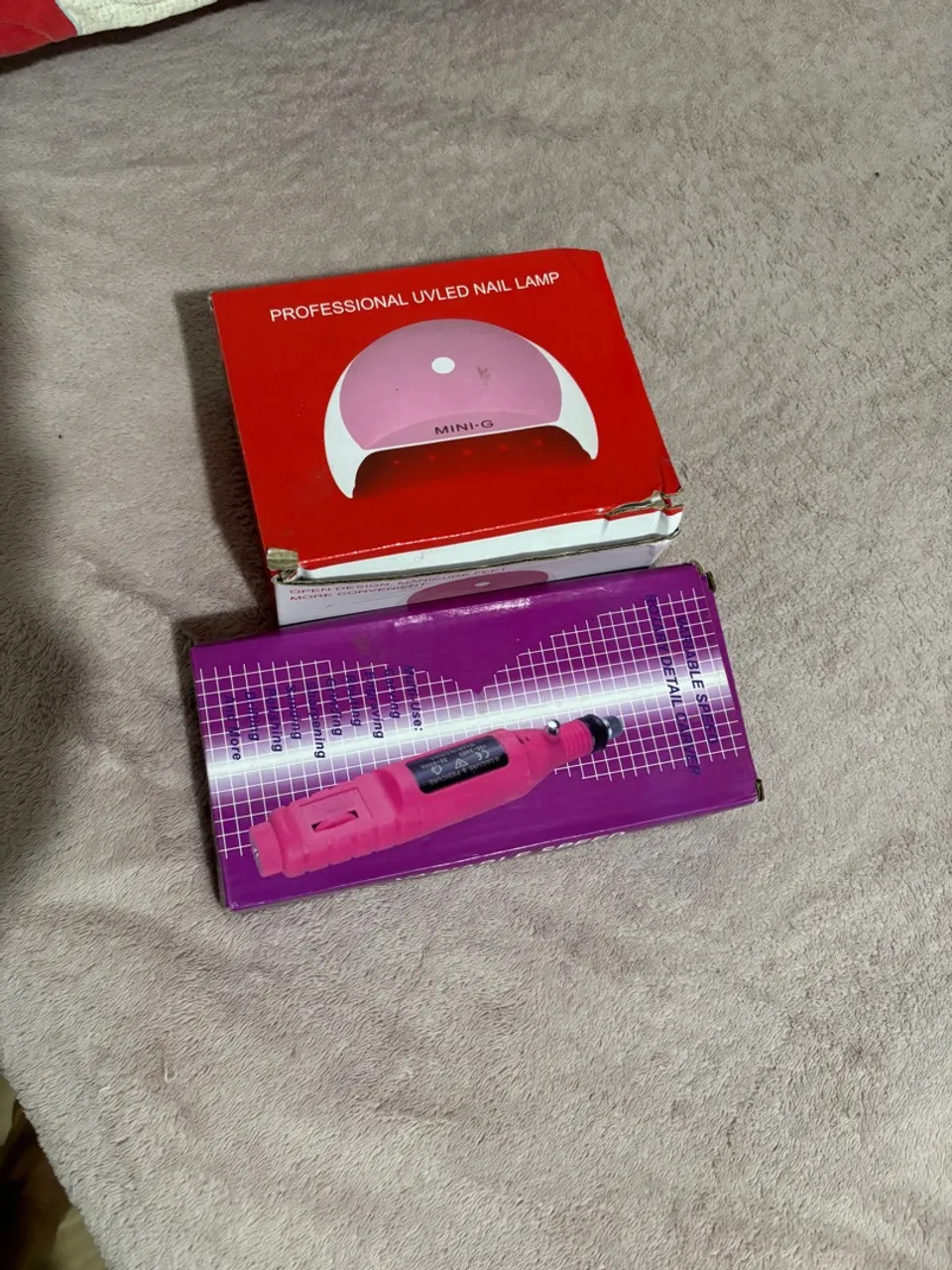Lixa elétrica e Mini cabine UV