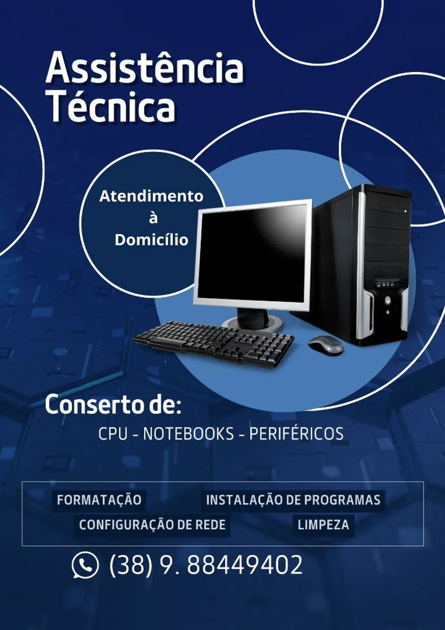 Formatação e manutenção de PC e Notebook 