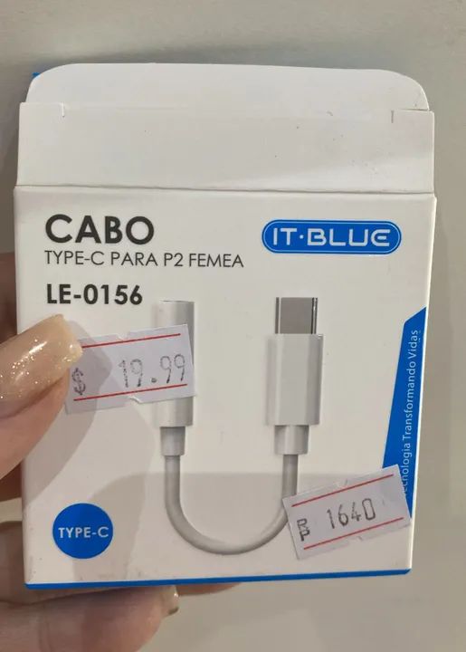 Cabo Tipo-c Para P2 Femea ItBlue Le-0156  Loja Coimbra Computadores Entregamos - Foto 3