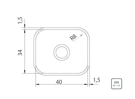 Cuba Cozinha Inox Numero 3 TRAMONTINA Promocao 40X34X14,5CM INOX 430 - Foto 2