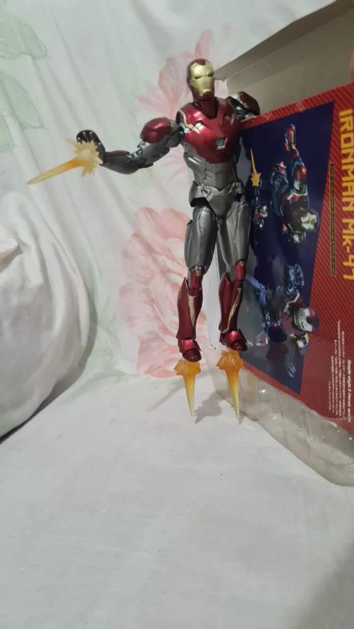 O ITEM MAIS INCRÍVEL QUE JA VIU FIGURA AÇÃO HOMEM DE FERRO COMPLETO ARTICULADO - Foto 5
