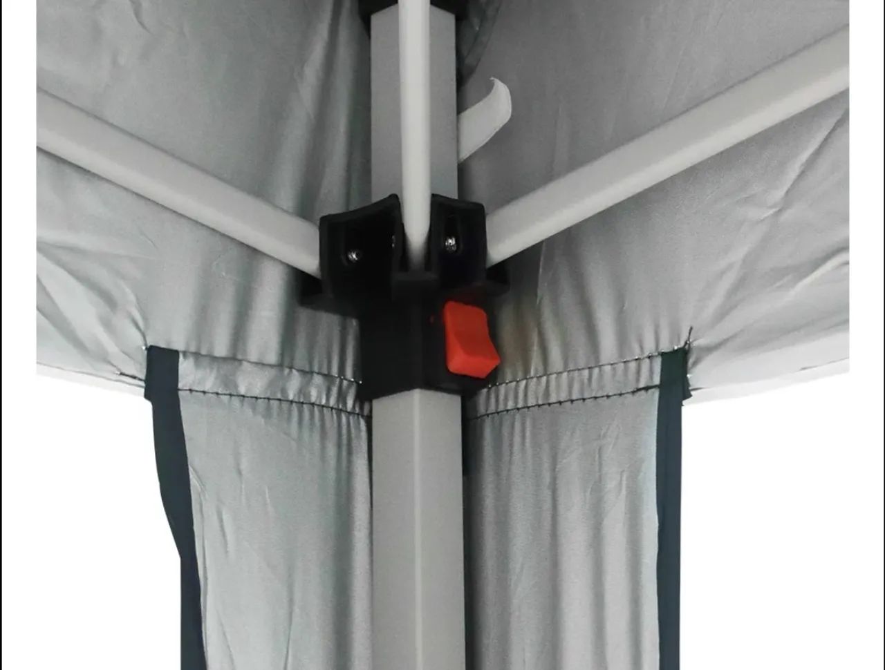 Tenda Gazebo Dobrável 3m x 3m Poliéster Azul Bel - Foto 2