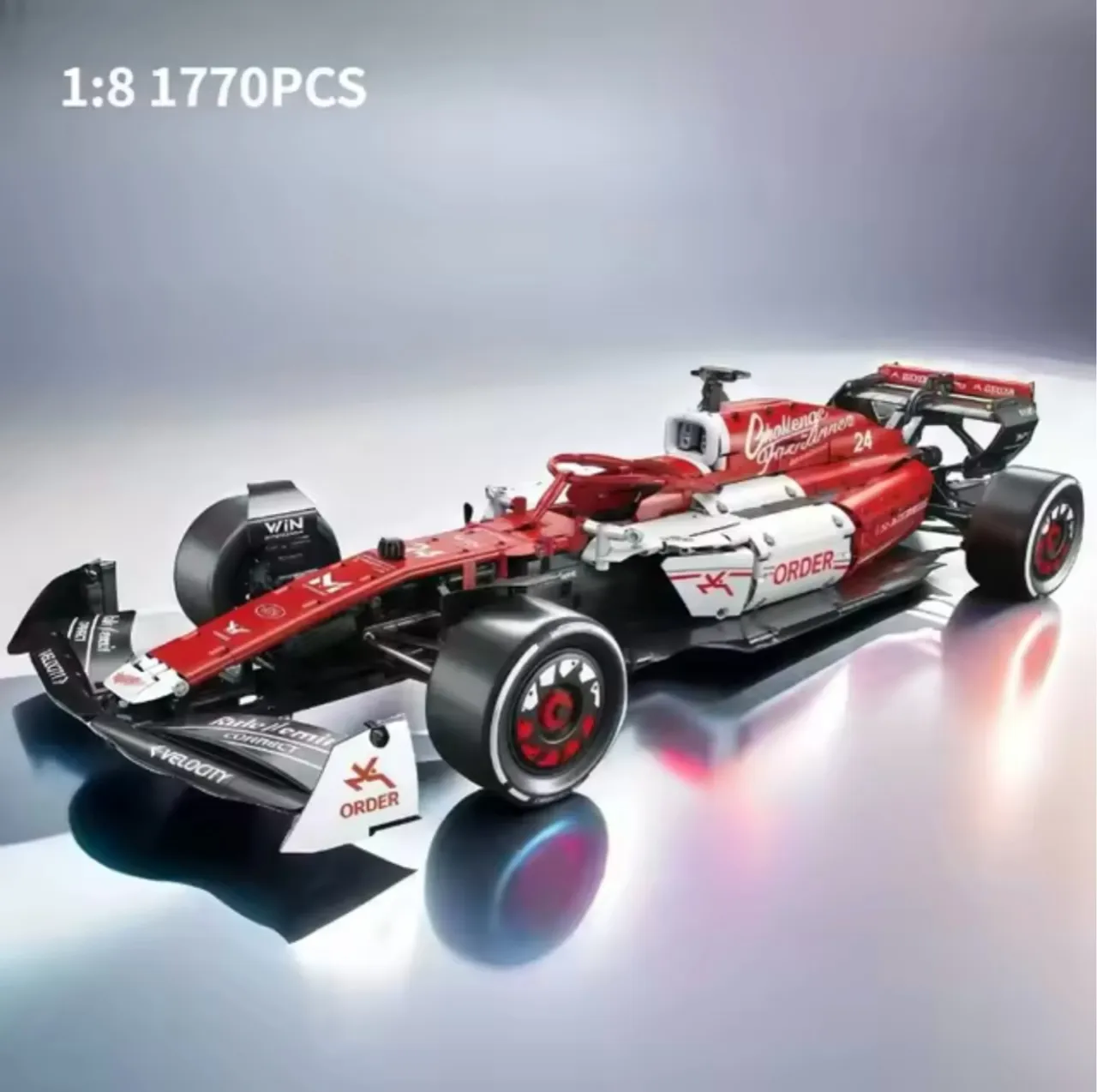 Fórmula 1 Alfa Romeo 2022 escala 1:8 (Tipo Lego)