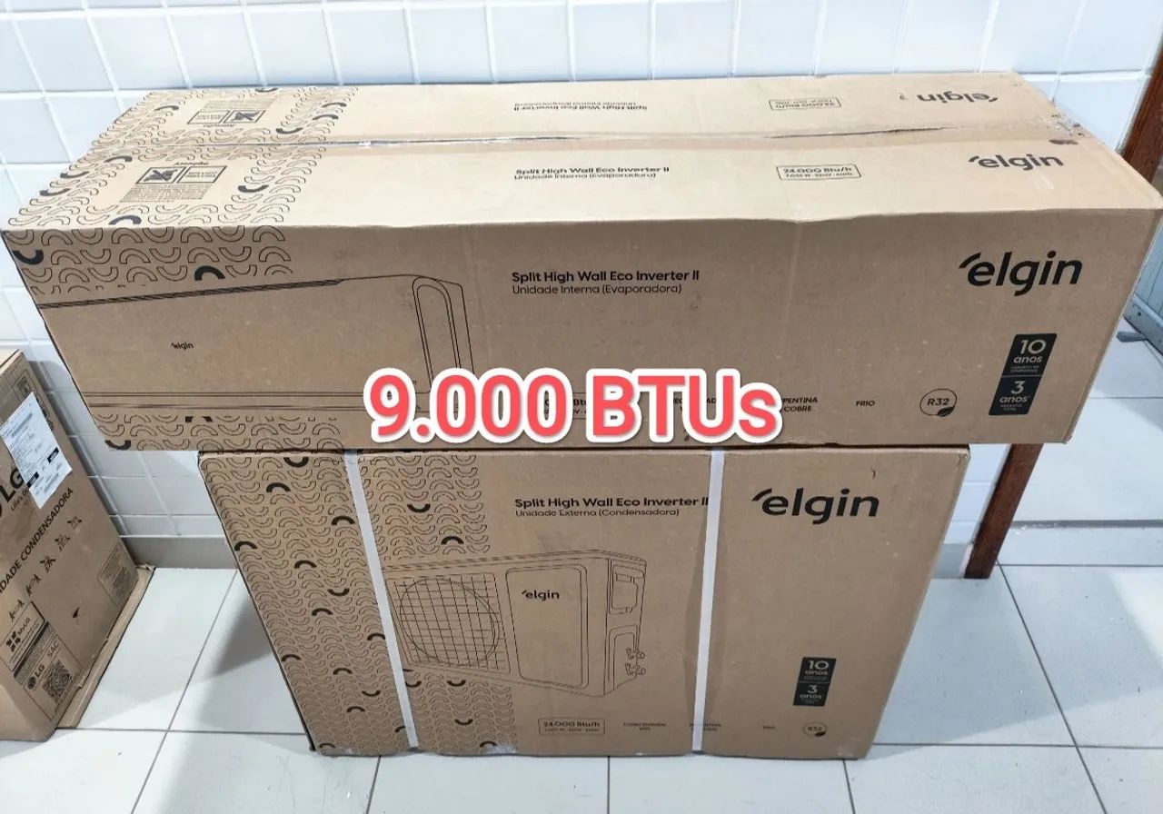 Ar Split Elgin Inverter 9000 Btus + Novo +  3 Anos Garantia + Cartão 12x!! - Foto 2