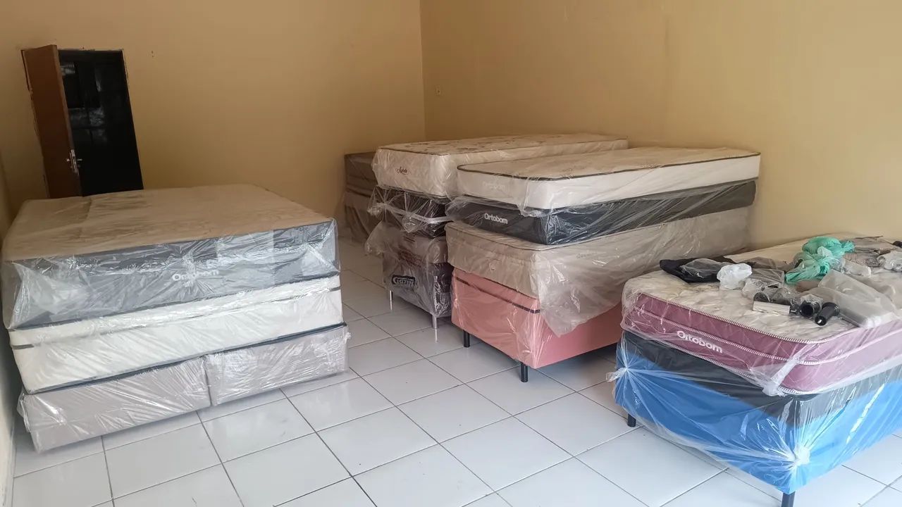 Queima de estoque de colchões.