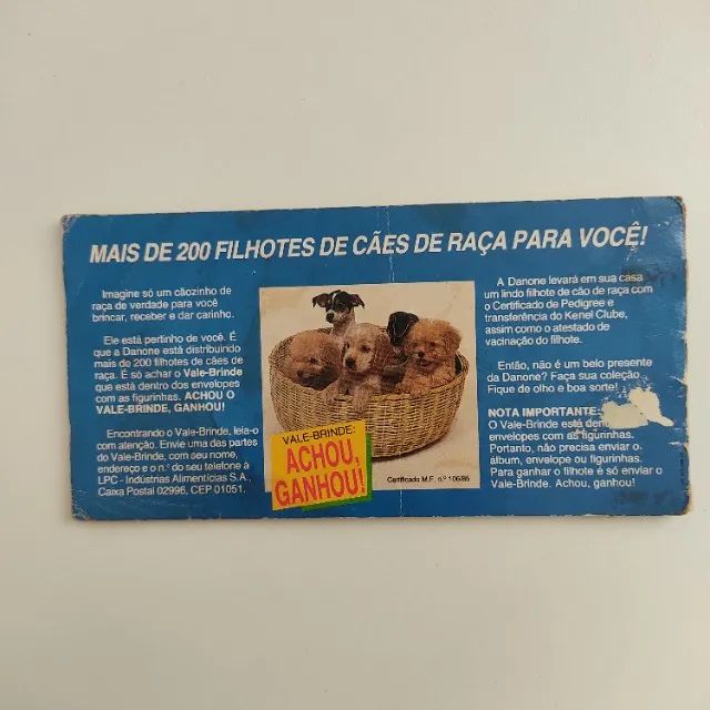 Álbum figurinhas cães de raça promocional Danone anos 80 (usado) - Foto 3