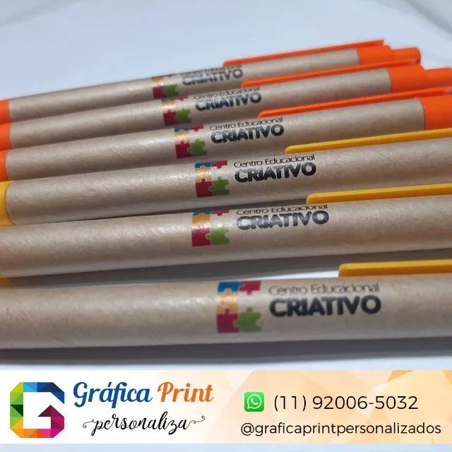 100 CANETAS ECOLÓGICAS PERSONALIZADAS