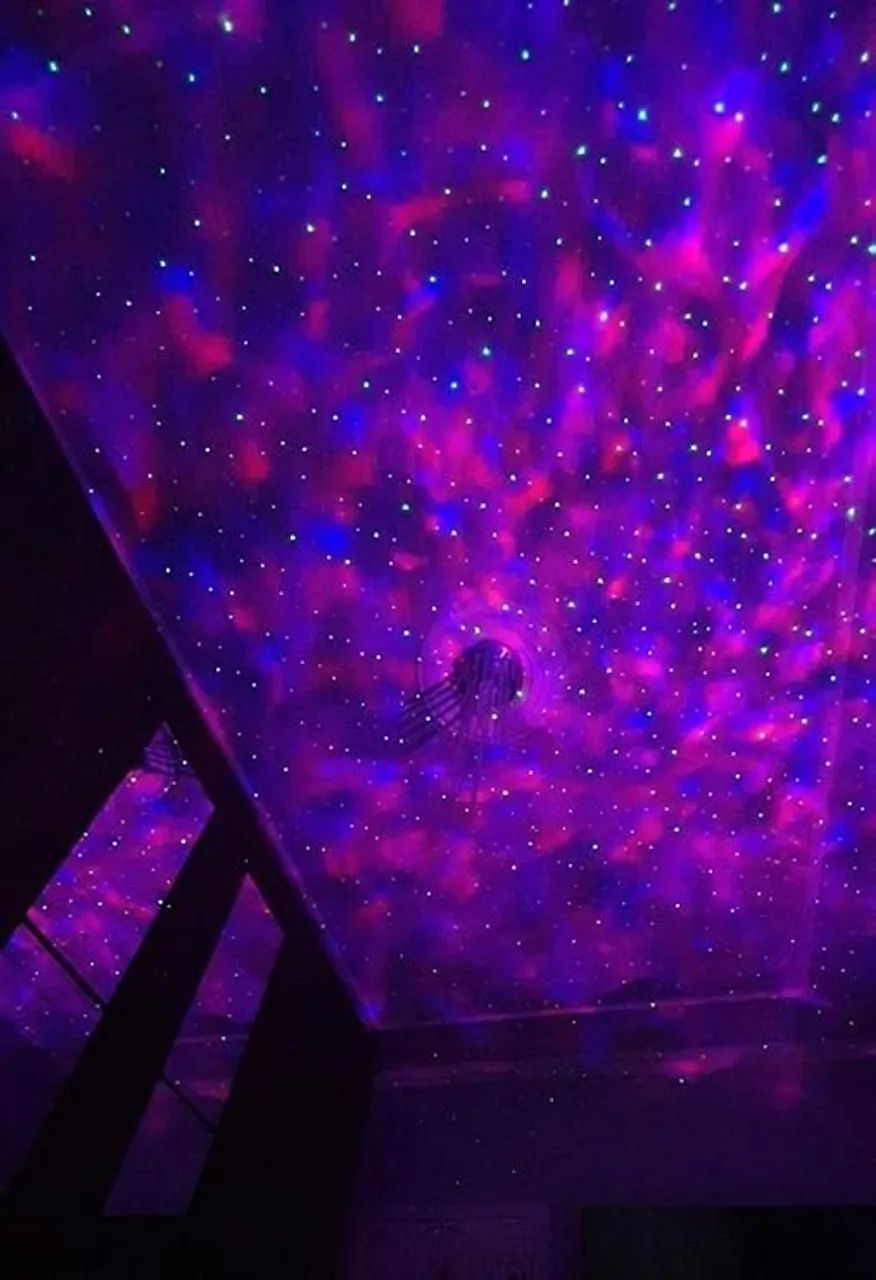 Luminária Projetor Estrelas Galaxia + Música + Bluetooth - Foto 6