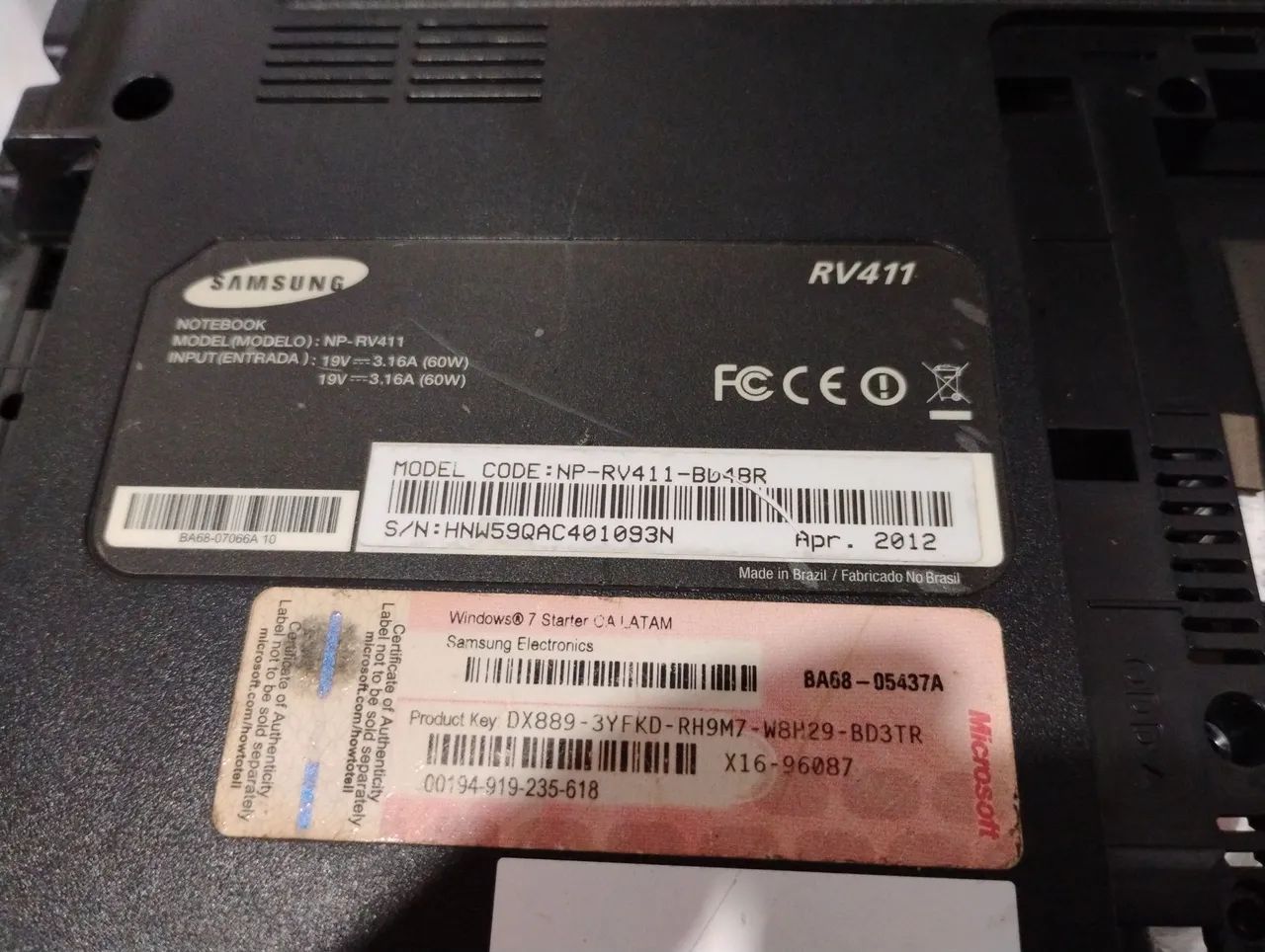 Carcaça Samsung RV411 - Foto 2