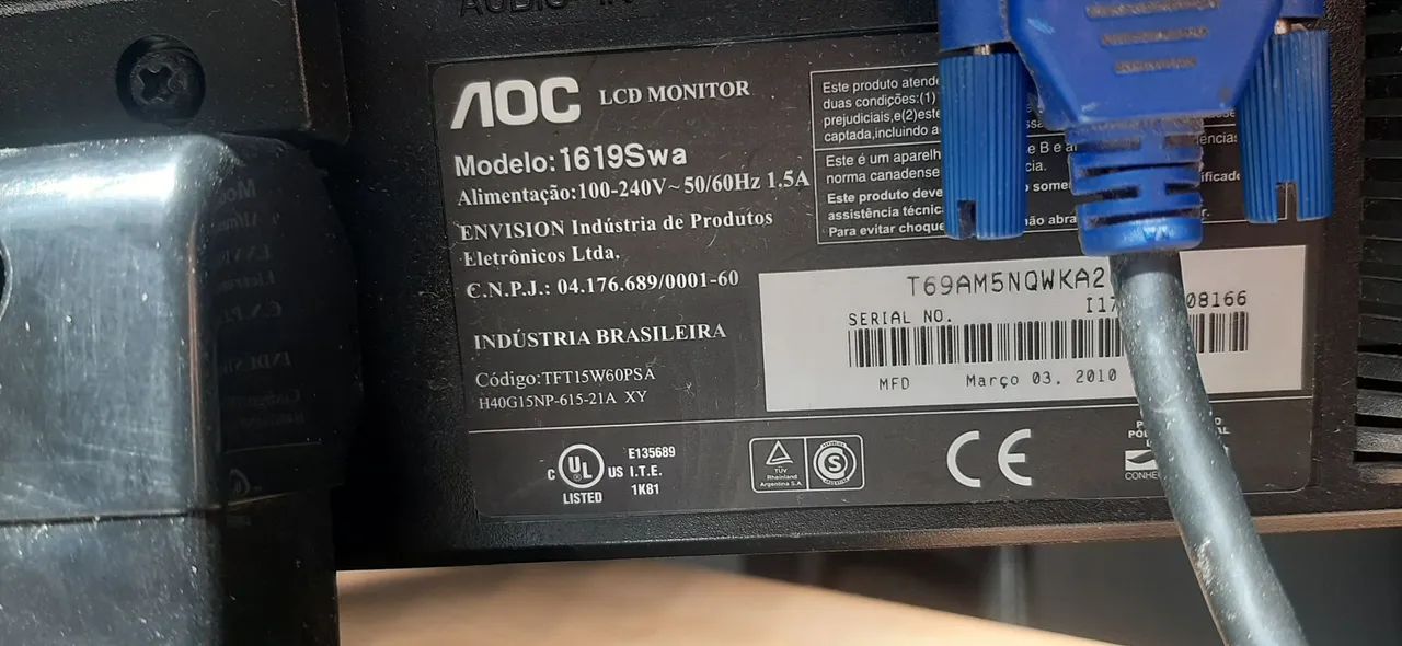 Monitor AOC 1619swa - lcd - Foto 2