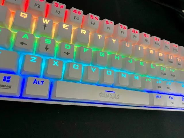Teclado Mecânico Branco Gamdias Hermes E3 RGB - Foto 4