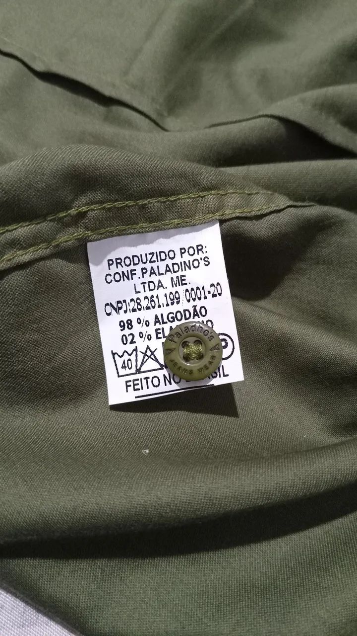 Camisa Paladho's Social Verde Militar  - Foto 5