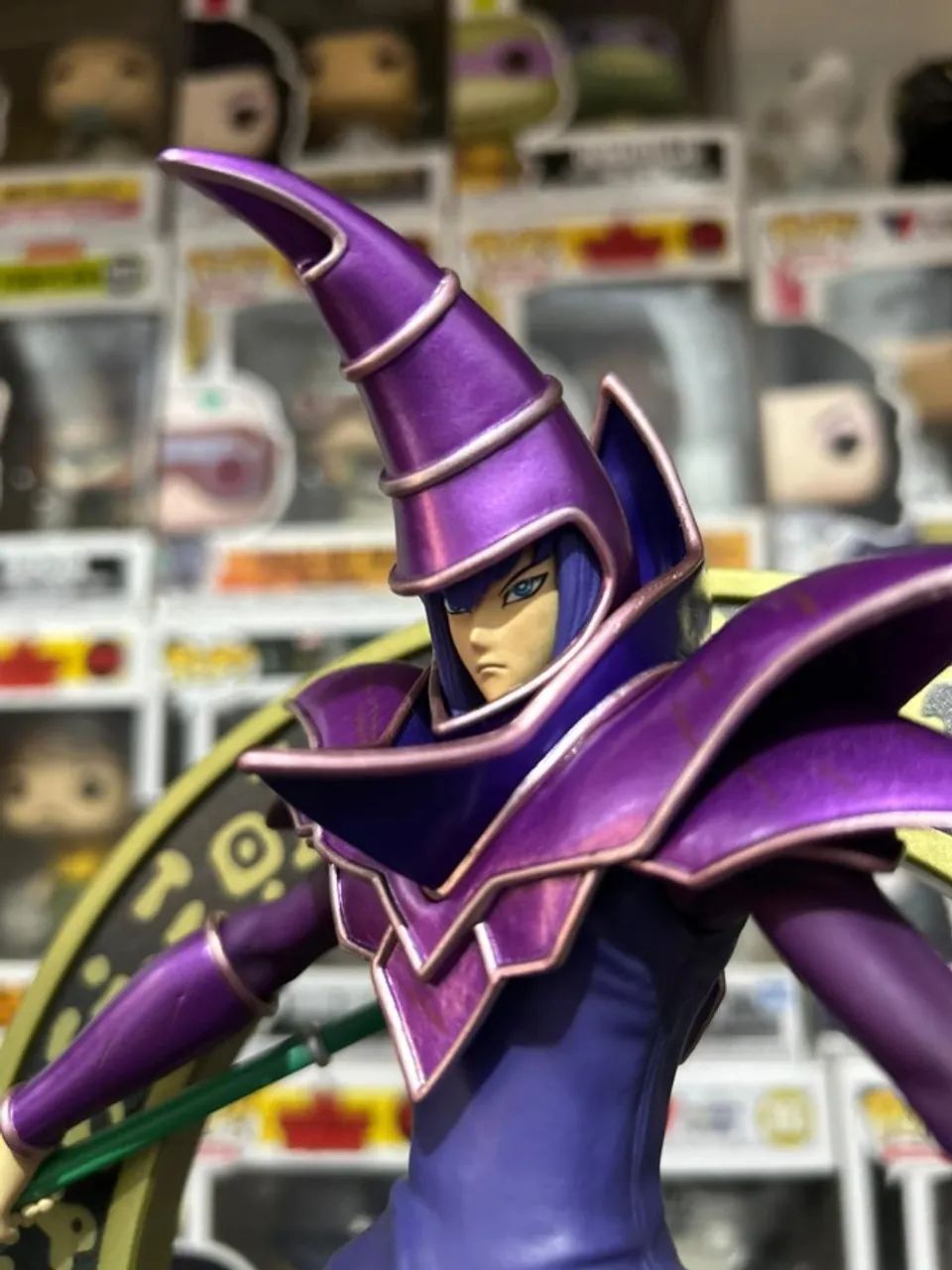 First 4 Figures Mago Negro - Dark Magician Yu Gi Oh - Foto 3