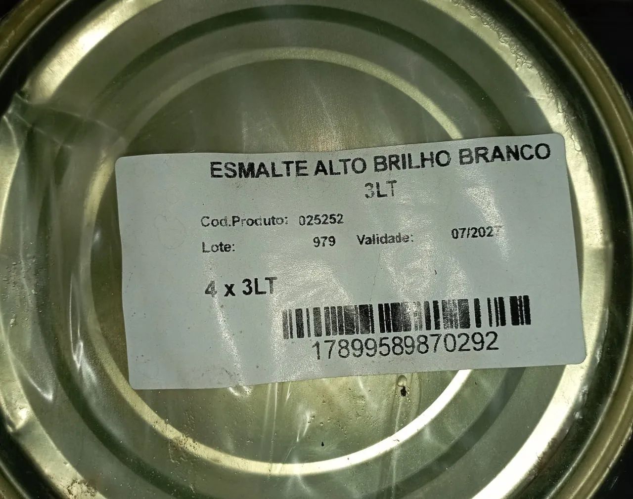 Vende-se lata de tinta veloz branca  - Foto 3