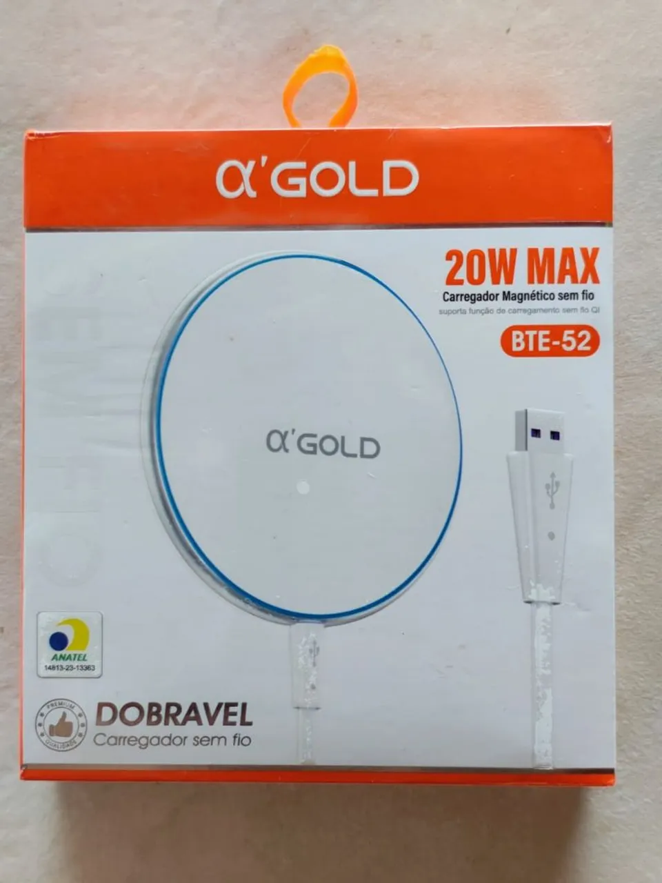 Carregador Magnético Sem Fio Alpha Gold 20W