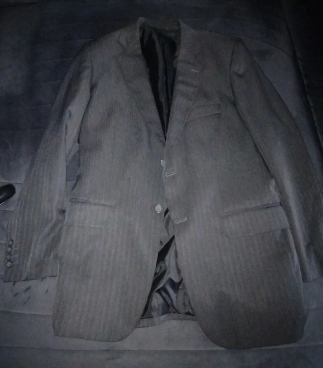 Terno e Calça Risca de Giz n-46 ajustado para n-40 - Foto 3