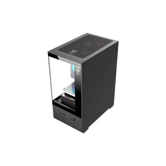 Gabinete Gamer Clanm Night Megalon Mini Tower Vidro Temperado Preto pode retirar no local  - Foto 4