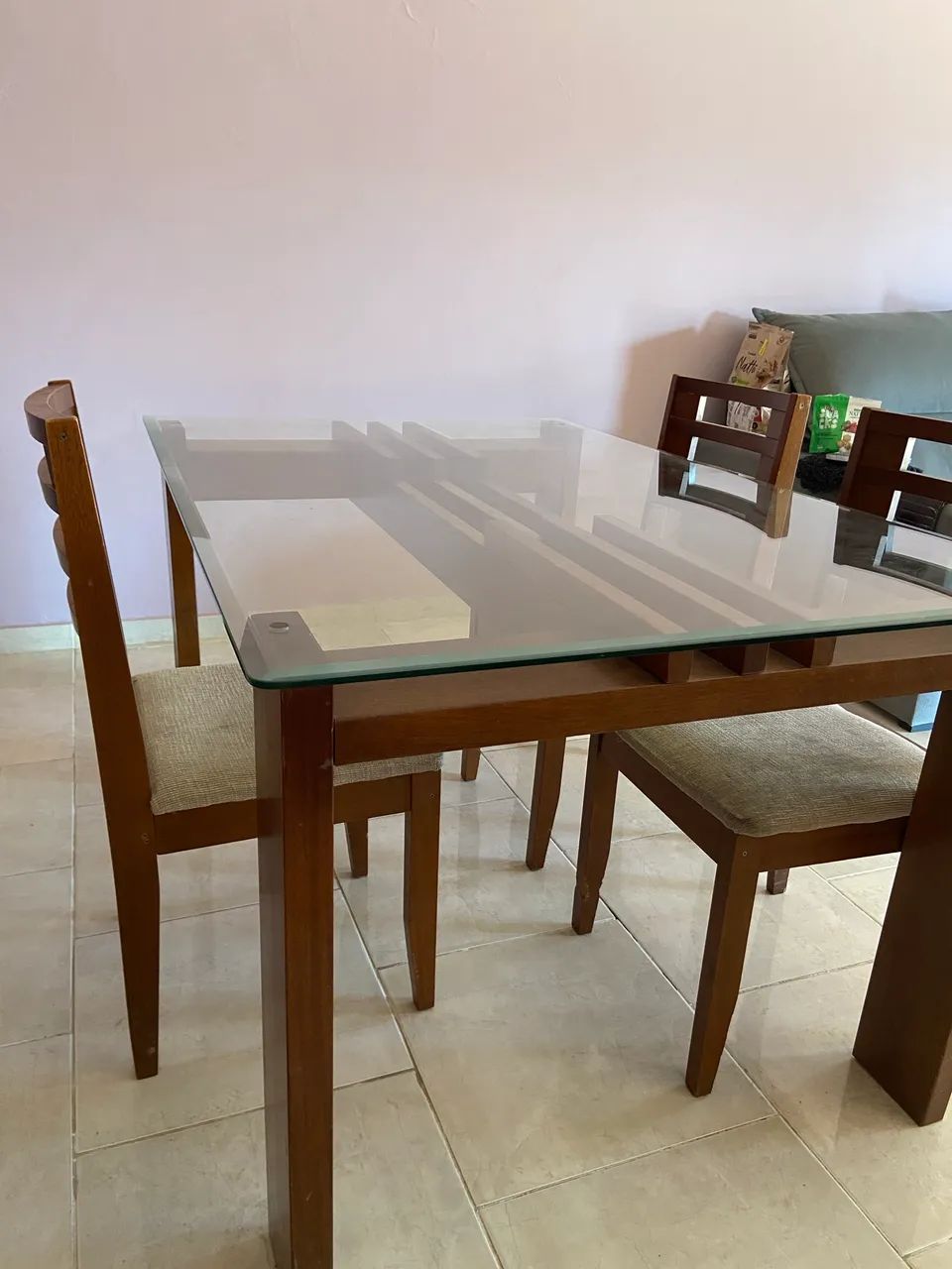 Mesa com Tampo de Vidro - Foto 3