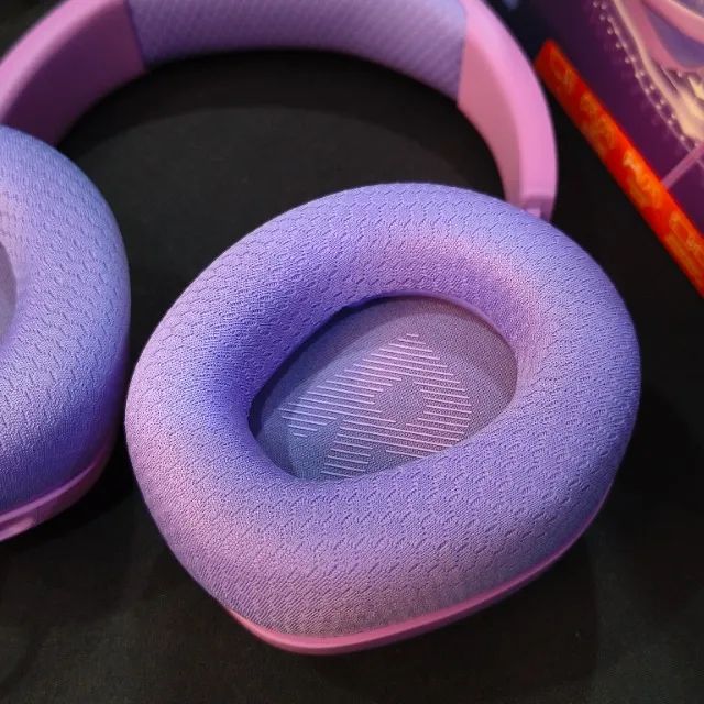 Headset Gamer com microfone JBL Quantum 100m2 Roxo Original conexão P3 - Foto 2