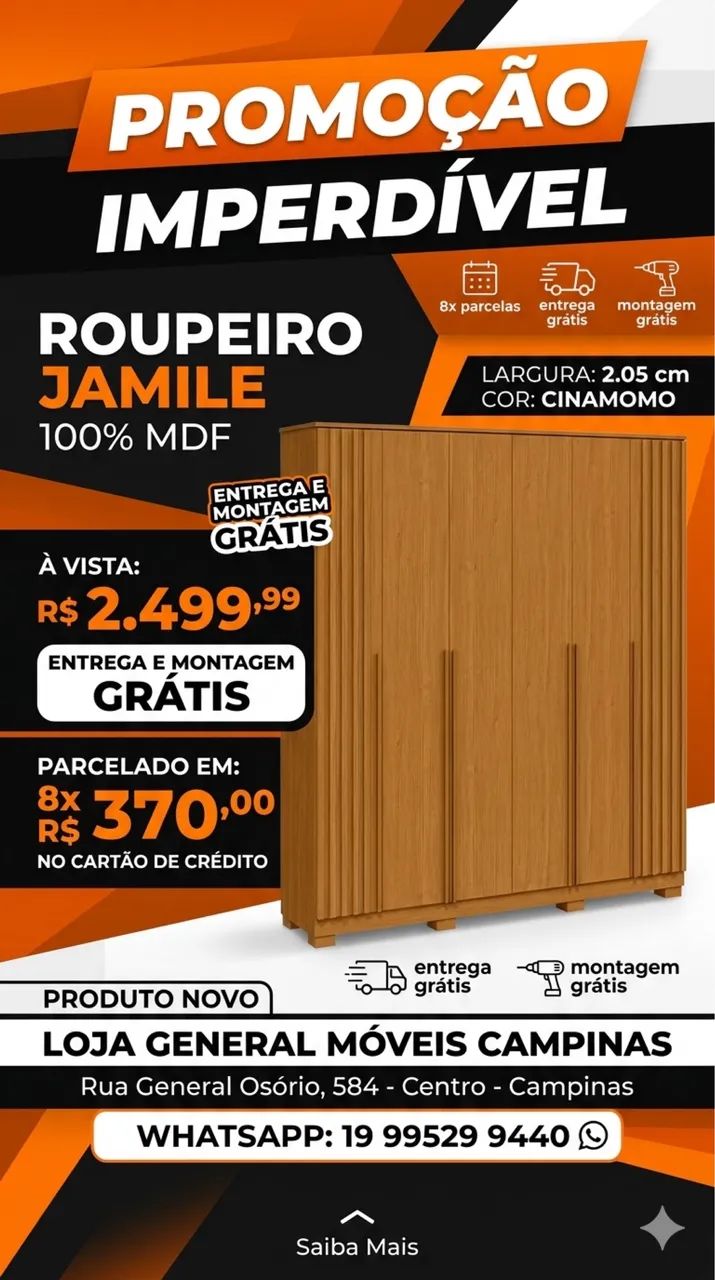 Guarda roupa casal mdf 100% entrego e monto 