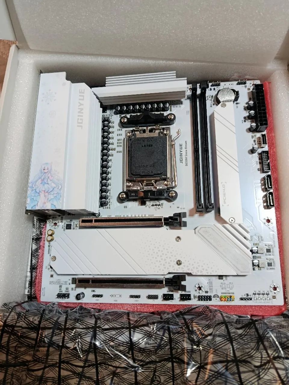 Placa mãe B650M Snow Dream NOVA NUNCA USADA - Foto 4