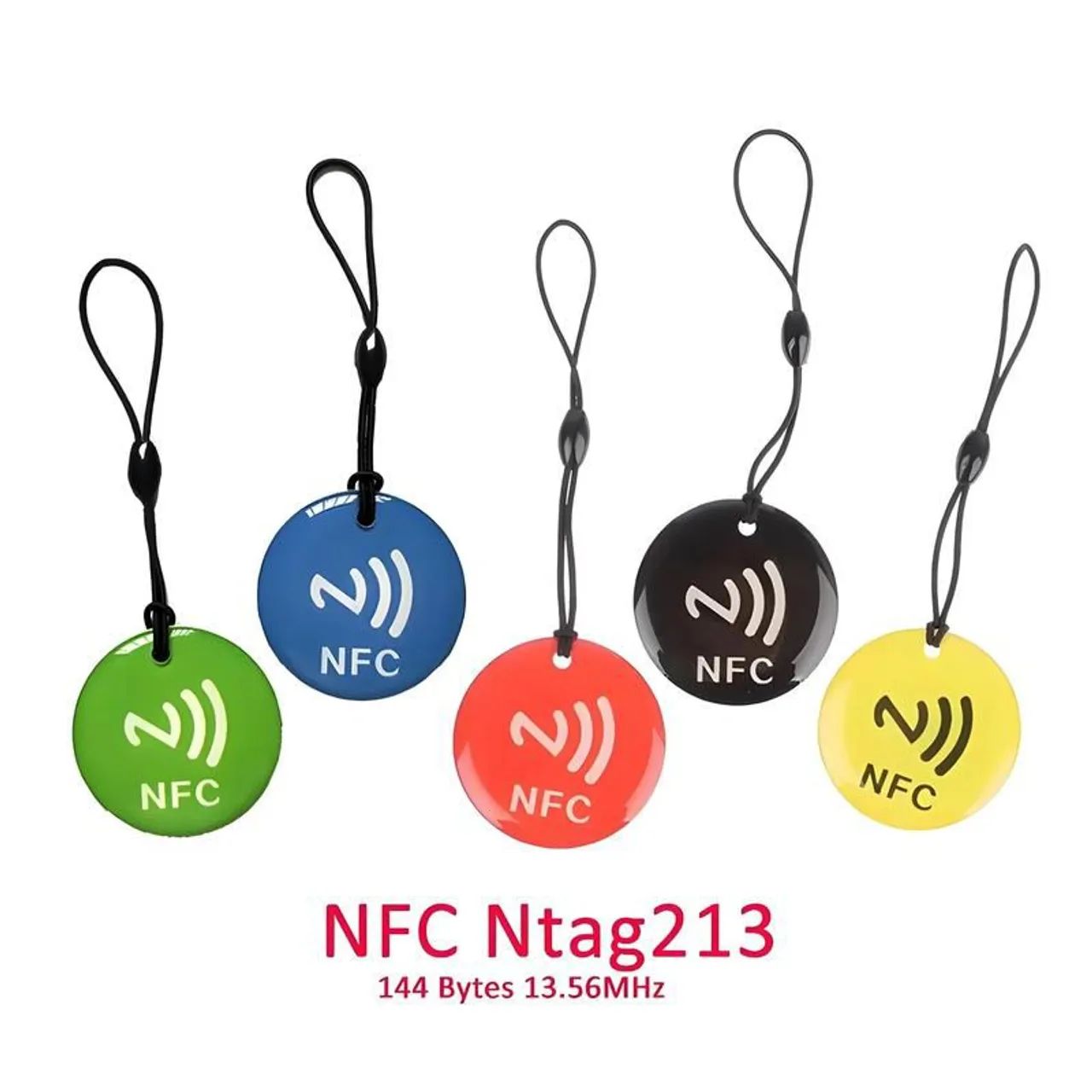 NTAG216 Etiqueta NFC de Epóxi, 6 unidades, com 888 Bytes de Memória para Chaveiro - Foto 4