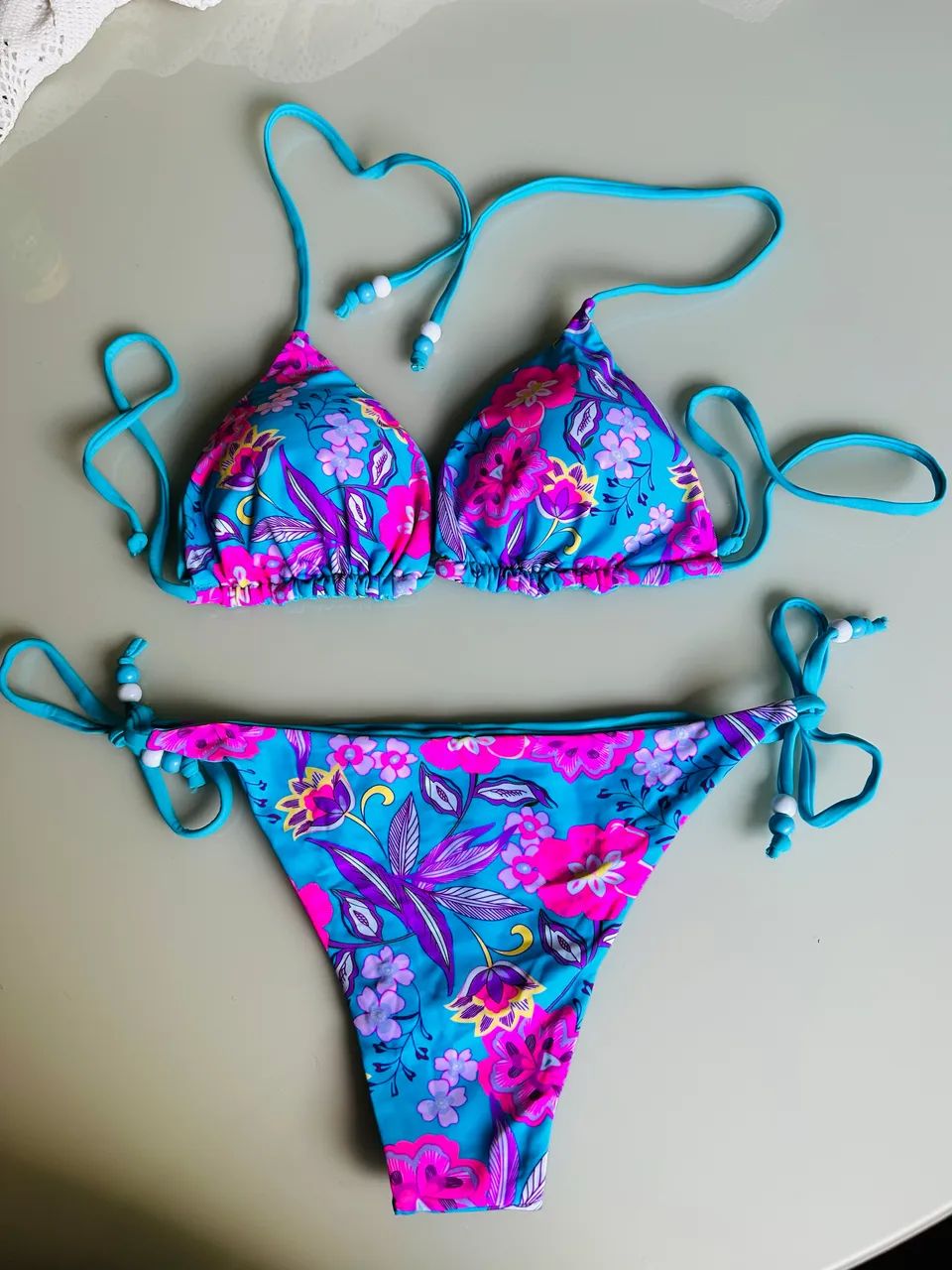 Conjunto biquíni feminino estampado  - Foto 2