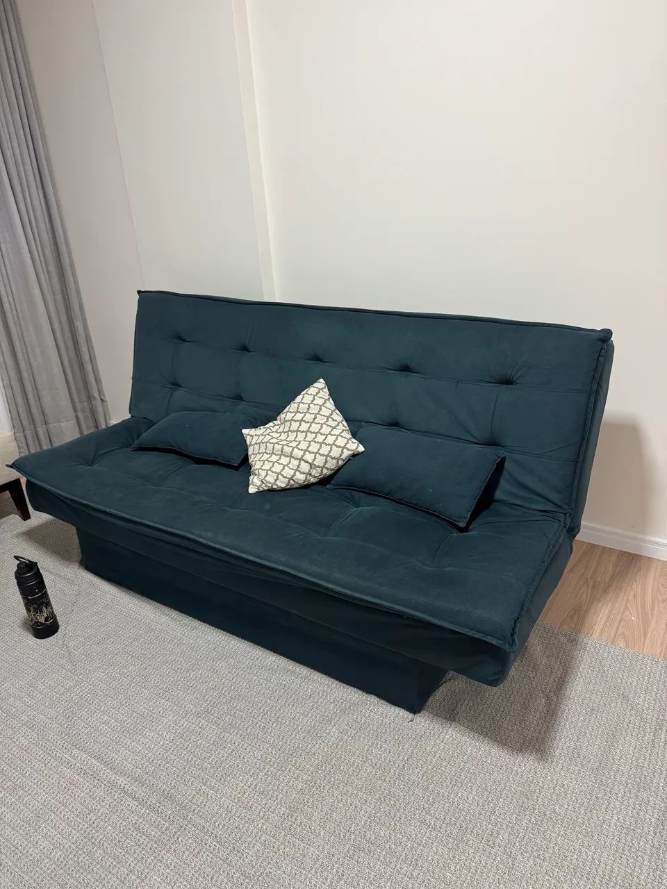 Sofá Cama Suede 3 Lugares - Foto 4