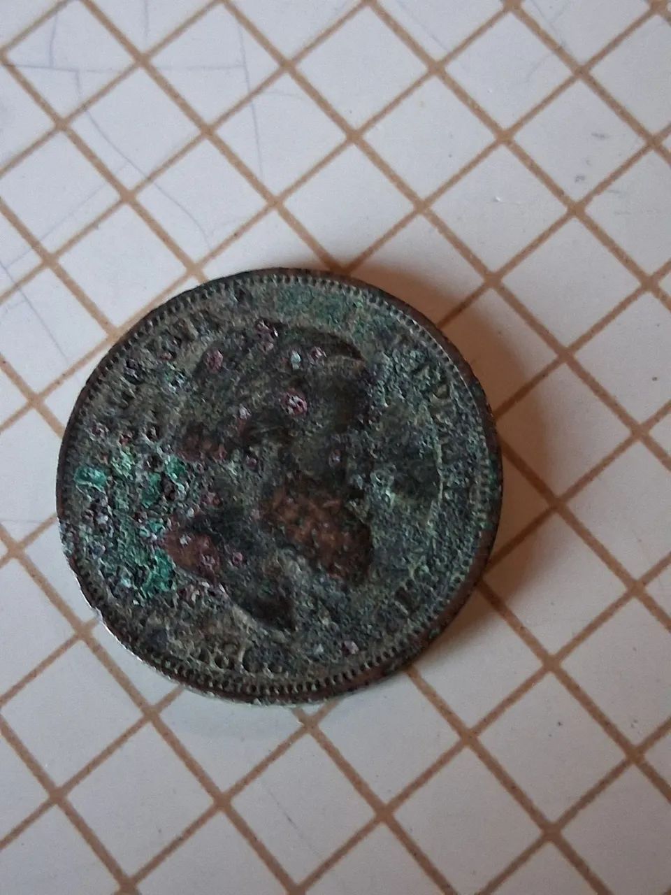 Lote de moedas antigas 10 Réis dom Pedro II  de 1860 - Foto 4