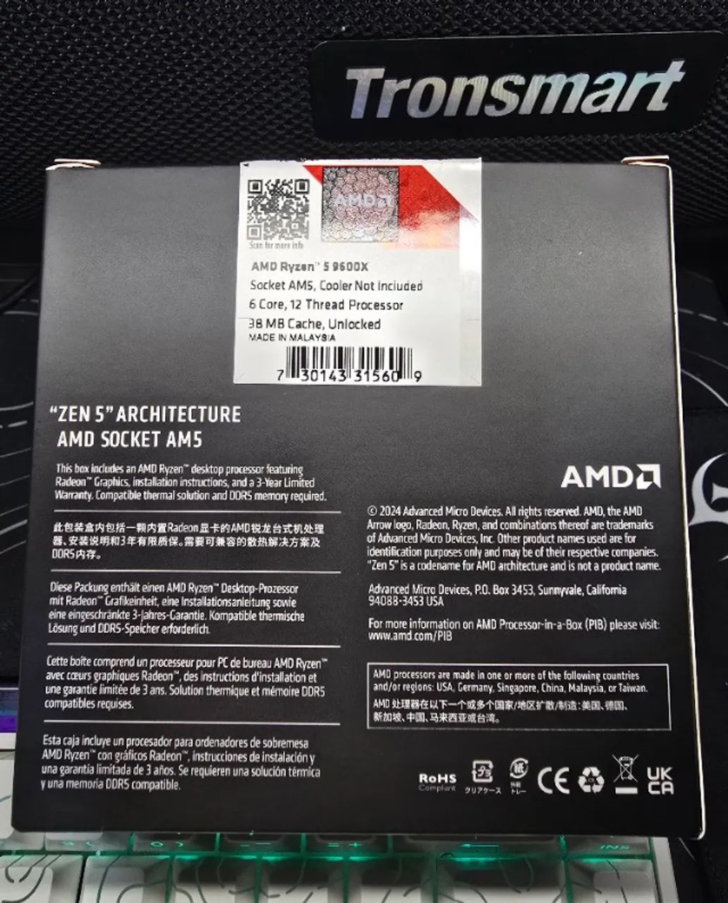 Processador AMD Ryzen 5 9600X! - Foto 3
