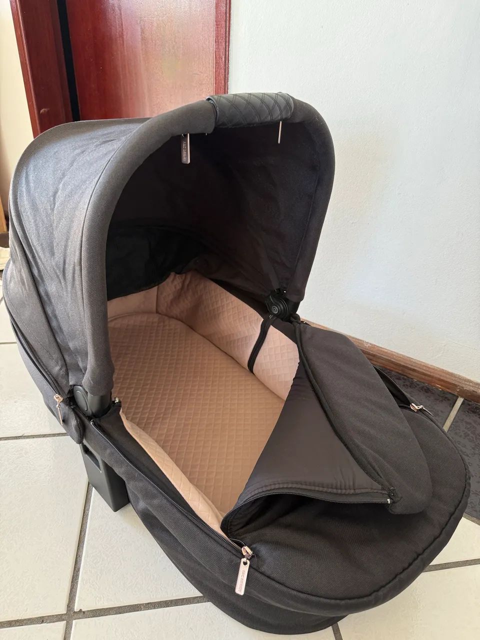 Carrinho ABC Design 3 em 1 (Moisés + Bebê Conforto) Completo - Foto 5