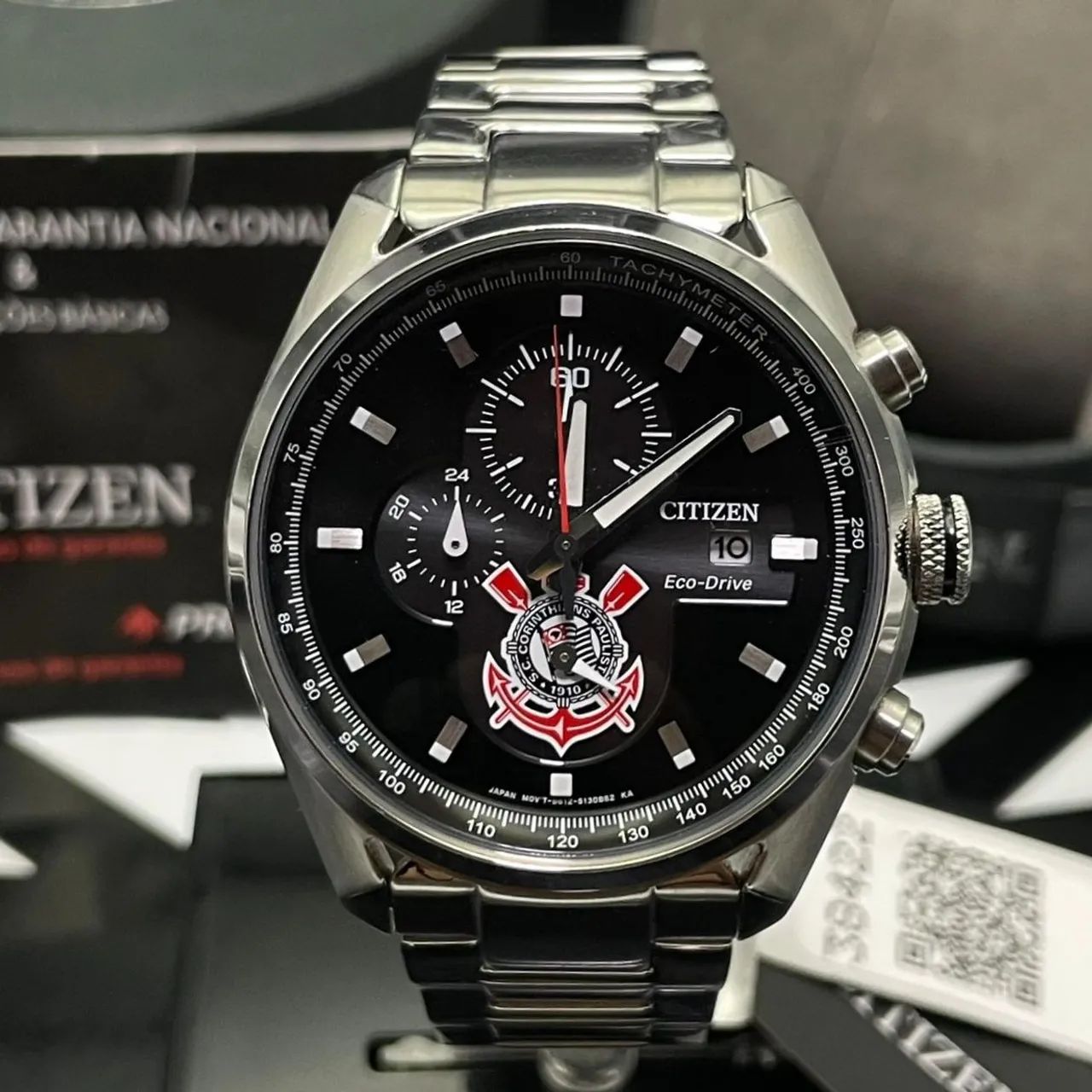 RELÓGIO CITIZEN ECO-DRIVE EDIÇÃO DE TIME - CORINTHIANS 