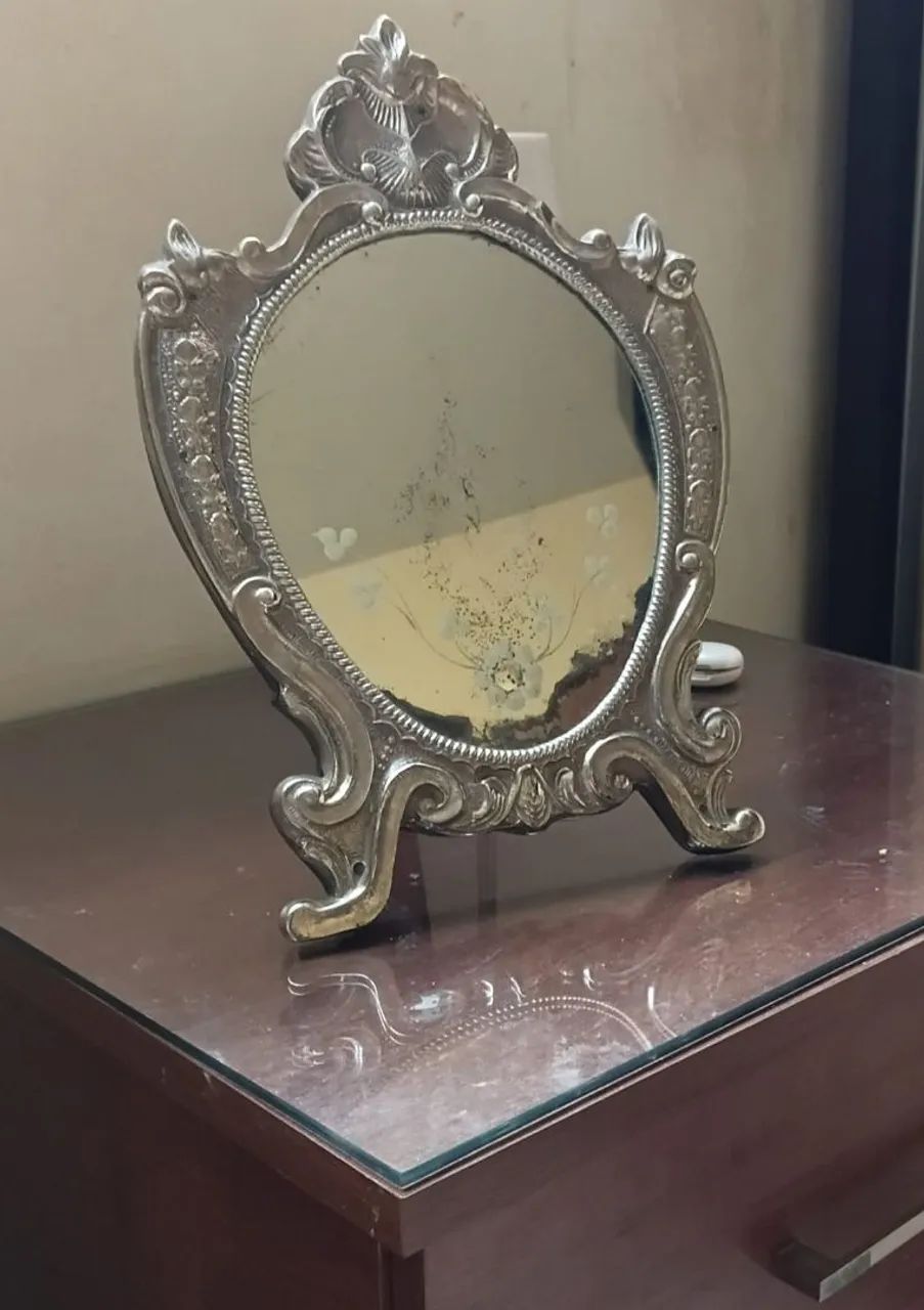 Espelho Antigo  de Mesa - Foto 2