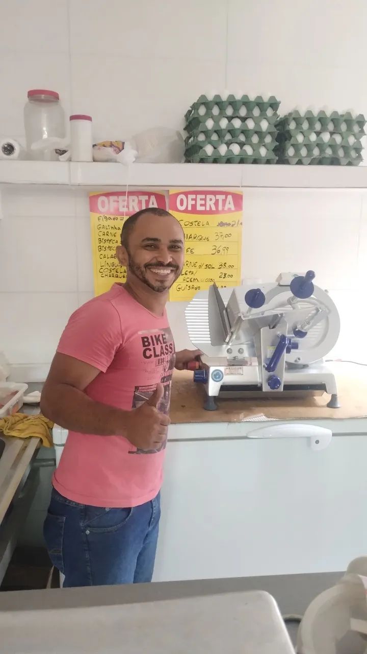 FATIADEIRA DE FRIOS SEMI AUTOMÁTICO GLP 300.MM GURAL  - Foto 2