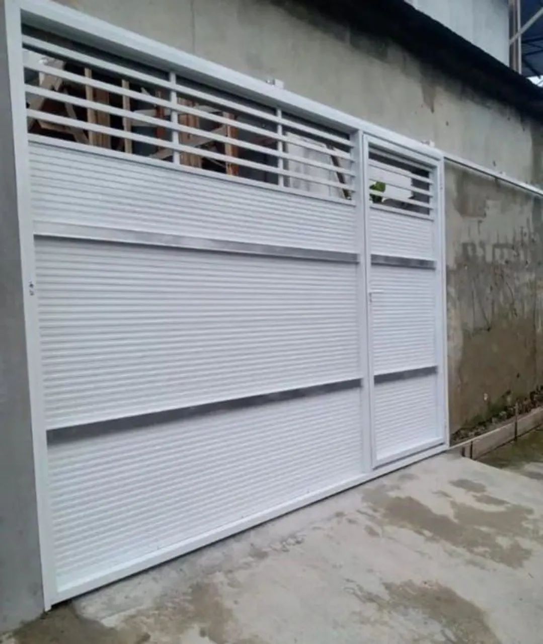 Portão alumínio branco * - Foto 3