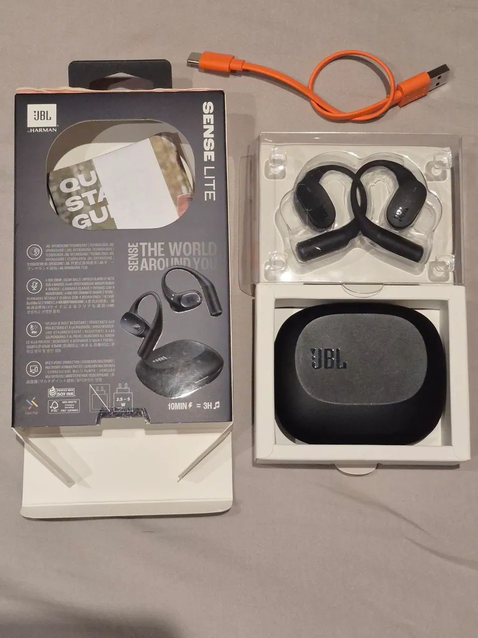 JBL Sense Lite fone de ouvido preto